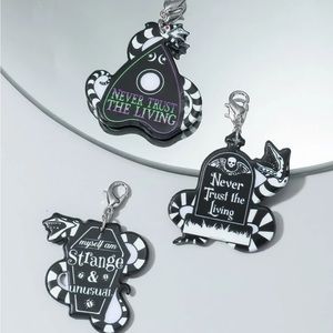 Beetlejuice Pendant Charm Keychain Accessories